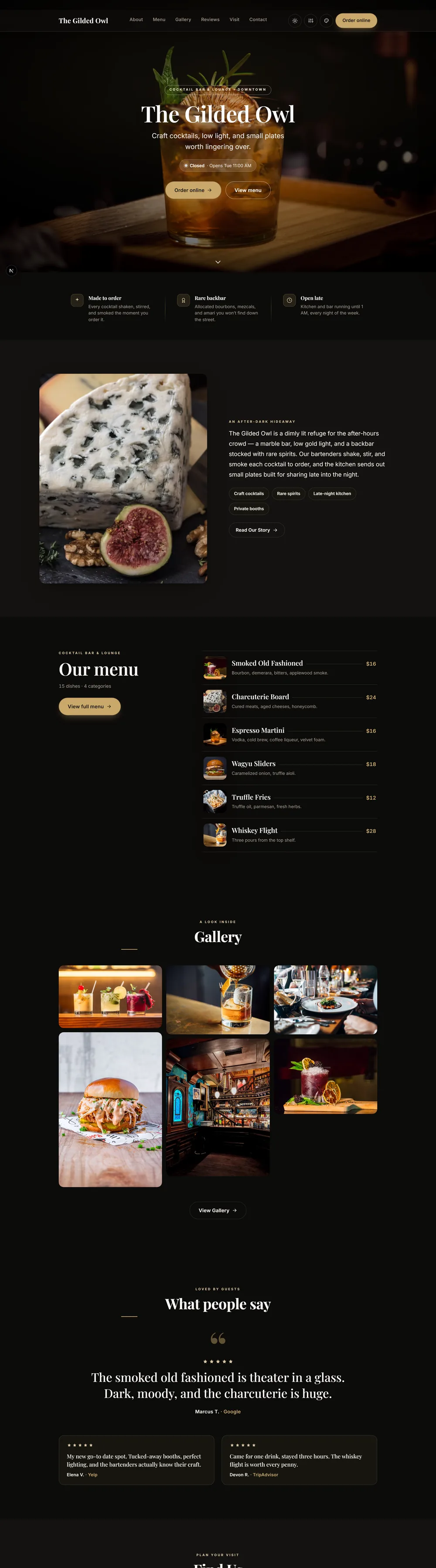 Aurora website preview