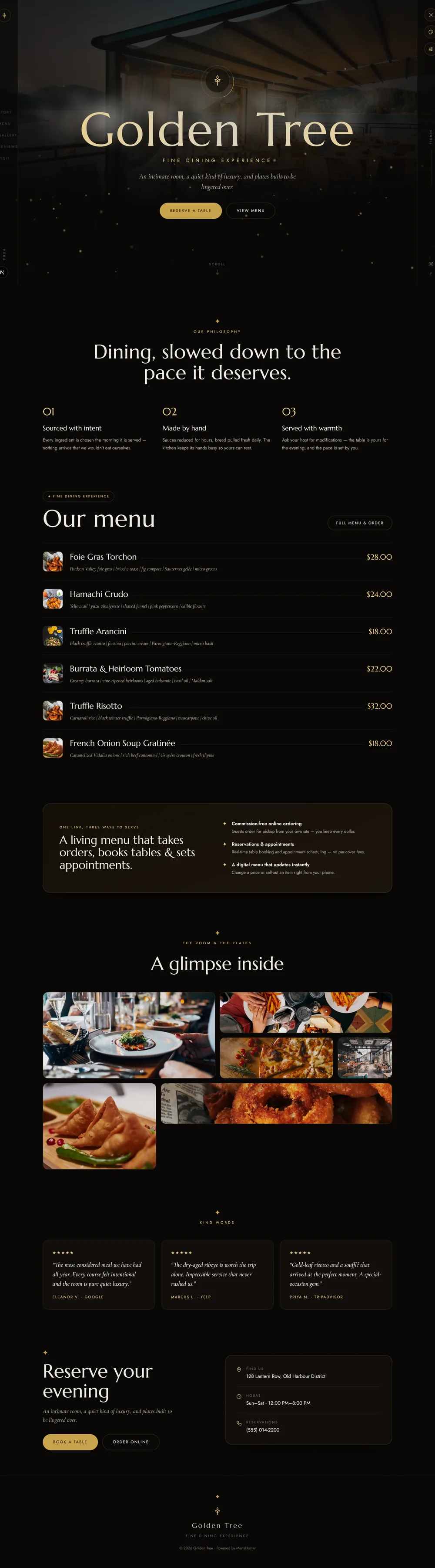 Black website preview